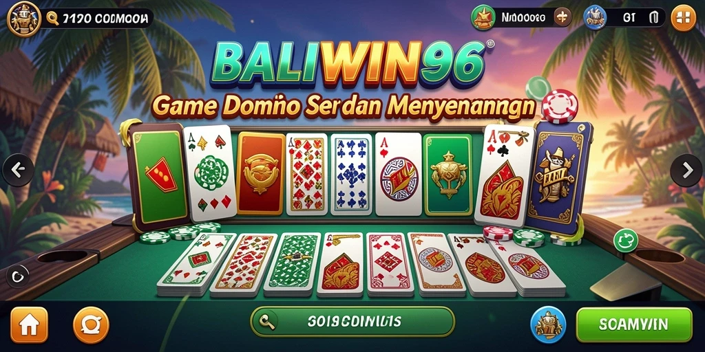 Tampilan gameplay menarik BALIWIN66 dengan domino.