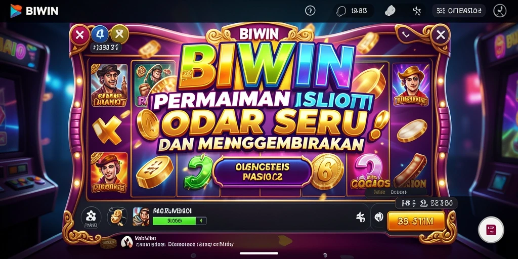 Tampilan gameplay BIWIN yang penuh warna dan menarik.