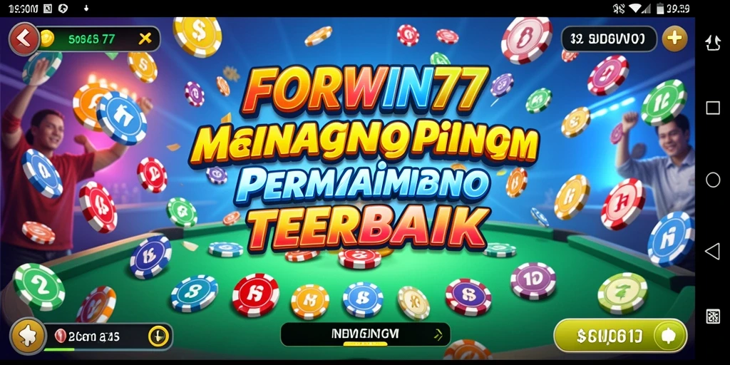 Screenshot dari permainan Bingo yang mendebarkan di FORWIN77