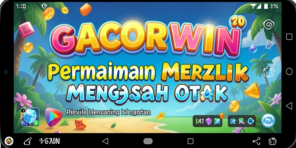 Screenshot gameplay GACORWIN dengan tampilan papan puzzle.