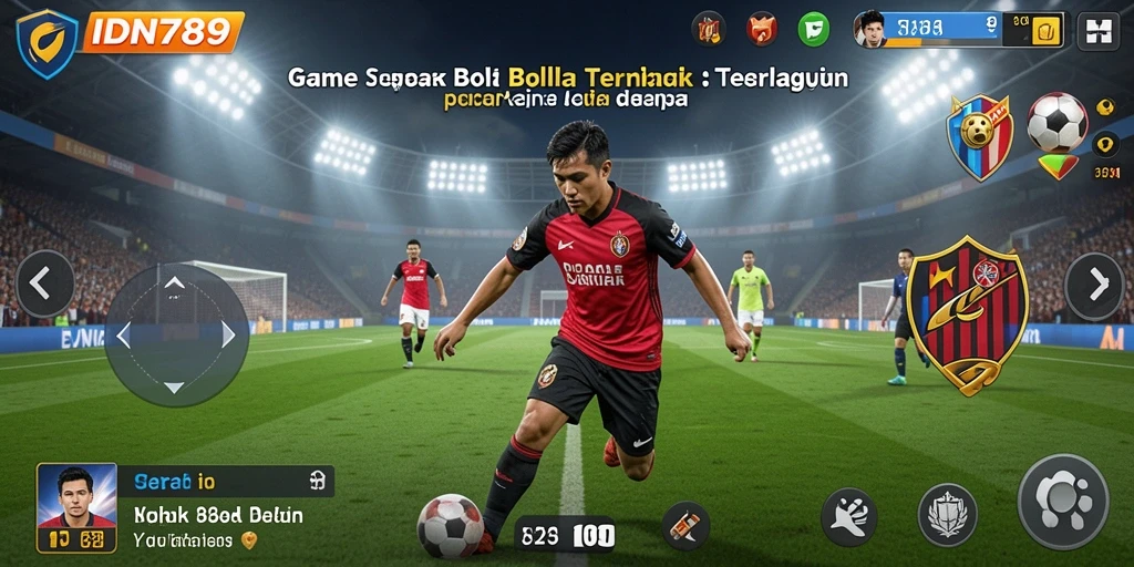 Gameplay IDN789 dengan aksi sepak bola yang seru.