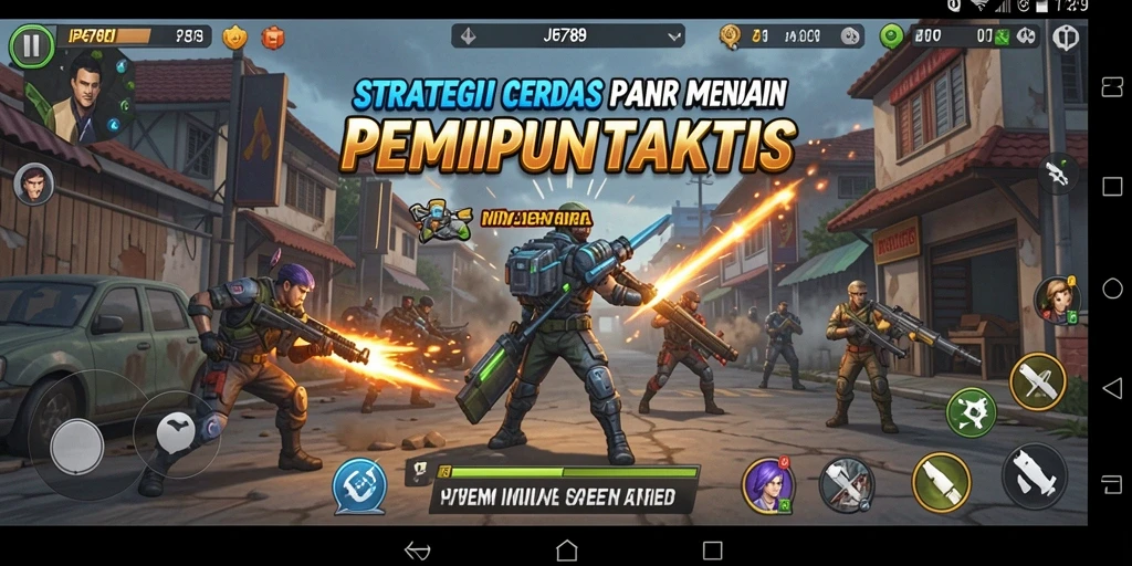 Tangkapan layar menunjukkan aksi pertempuran cerdas di JP6789.