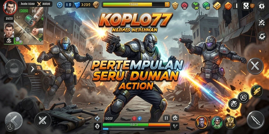 Tampilan gameplay KOPLO77 yang mendebarkan di medan perang.