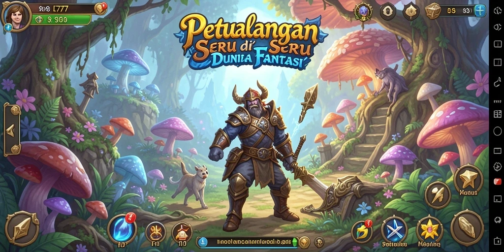 Screenshot gameplay L777 menampilkan petualangan seru di dunia fantasi.
