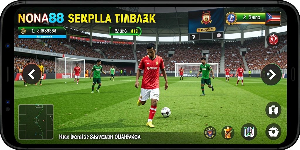 Tampilan gameplay NONA88 yang memukau dengan aksi sepak bola yang realistis.