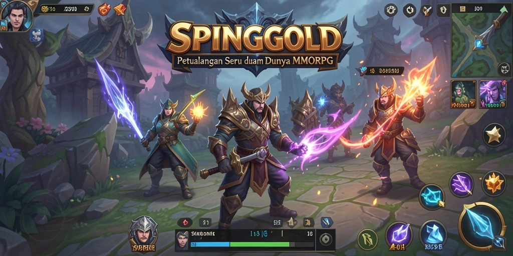 Tampilan gameplay menarik dari SPINGOLD yang penuh aksi dan kerjasama.