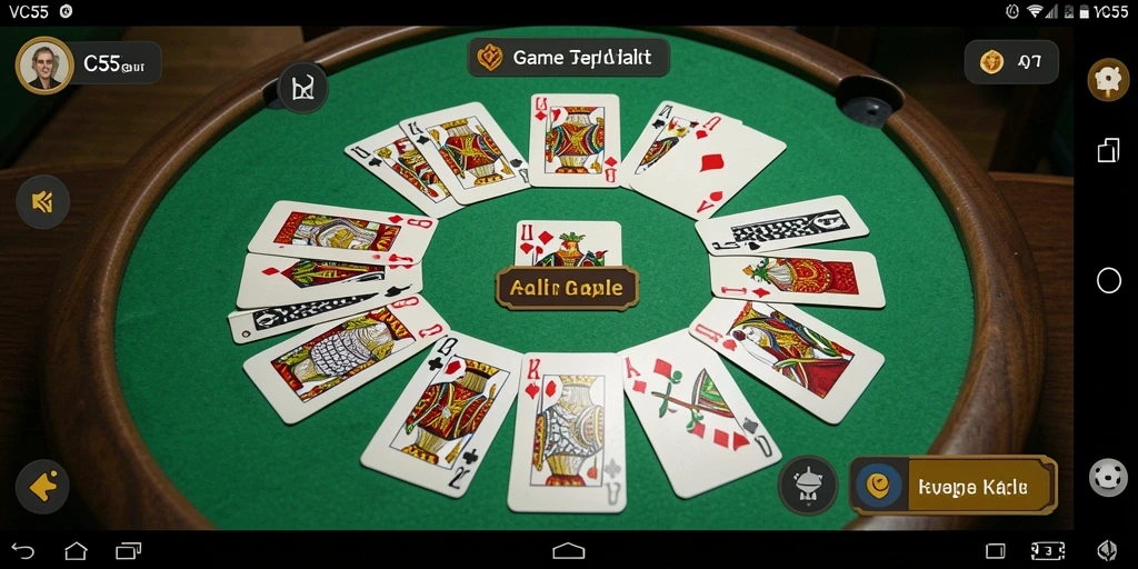 Tangkapan layar gameplay Gaple yang menarik dalam VC55.